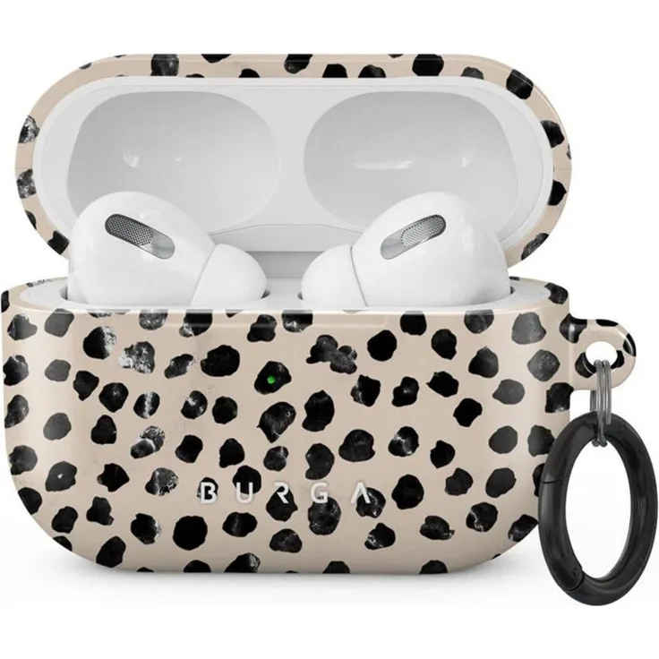 Burga AirPods Pro Hülle Almond Latte, Schutzhülle mit 360-Grad-Schutz, schockabsorbierend, Beige