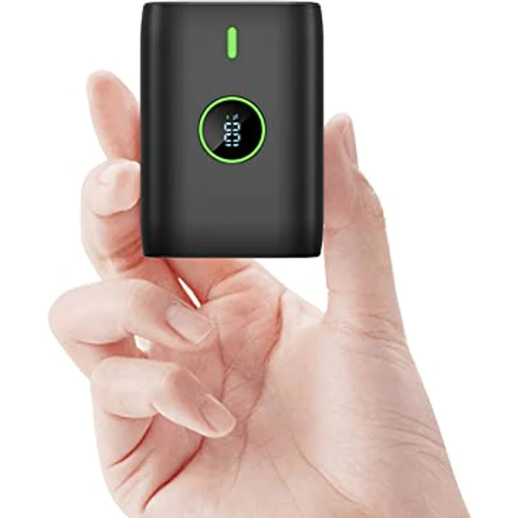 Power Bank 10000 mah,22.5W powerbank klein Aber stark mit led-anzeige,12v Ausgang,Mini powerbank Externe handyakkus,USB c powerbank,für Huawei XiaoMi Samsung und mehr – Bild 1