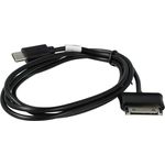 vhbw USB-C Ladekabel kompatibel mit Samsung Galaxy Tab 2 10.1 GT-P5100, 100 cm, Schwarz, schnelles und sicheres Laden