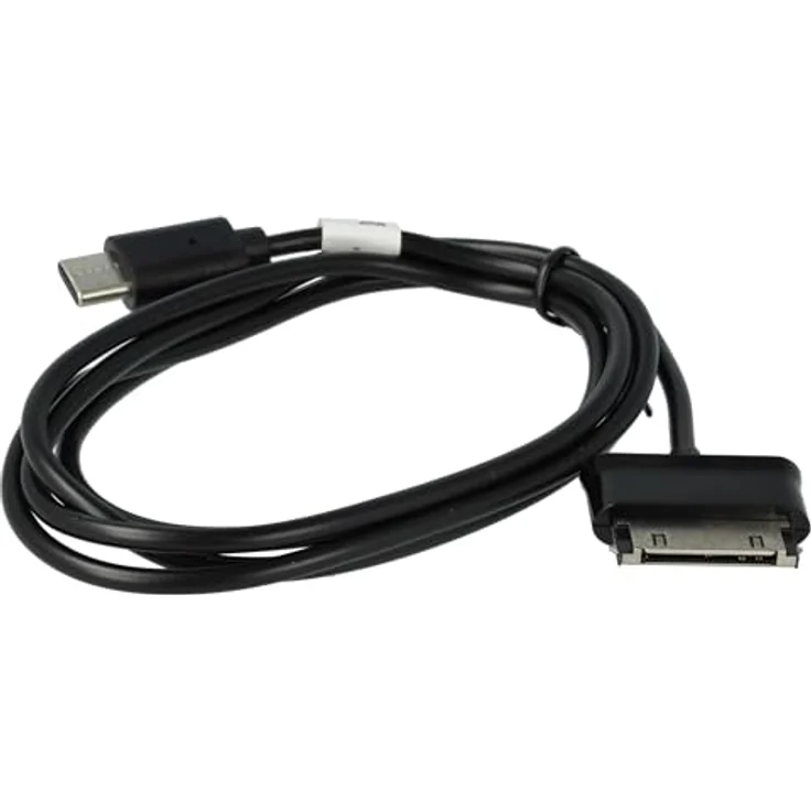 vhbw USB-C Ladekabel kompatibel mit Samsung Galaxy Tab 10.1 GT-P7501, GT-P7510, Note LTE GT-N8020, GT-P7500, 100 cm, schwarz, schnelles und sicheres Laden, präzise gefertigt – Bild 1