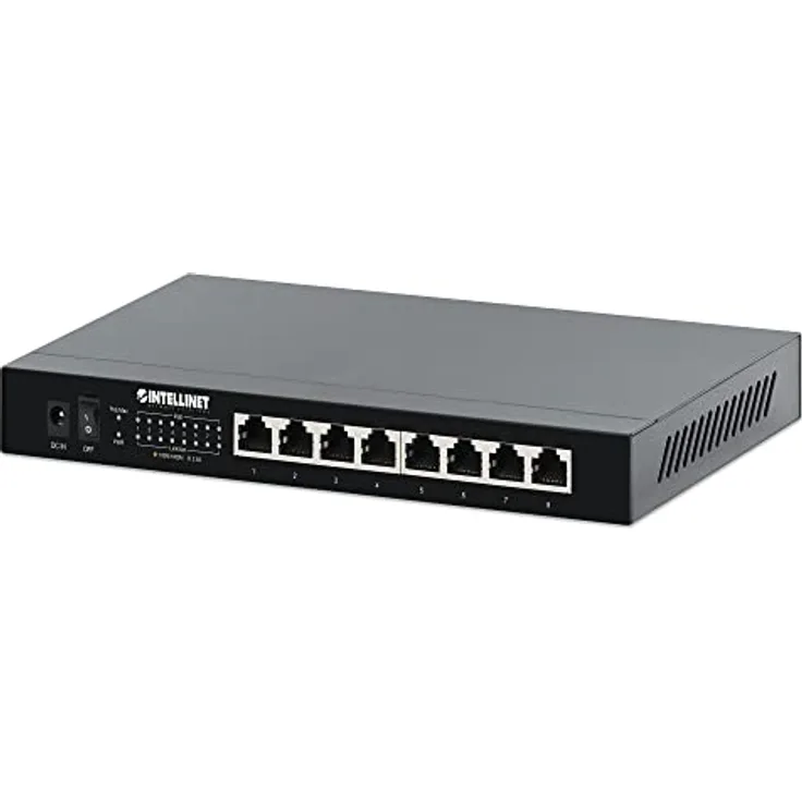 Intellinet 561938 Ethernet Switch Poe+ 8 Anschlüsse 2.5G Schwarz