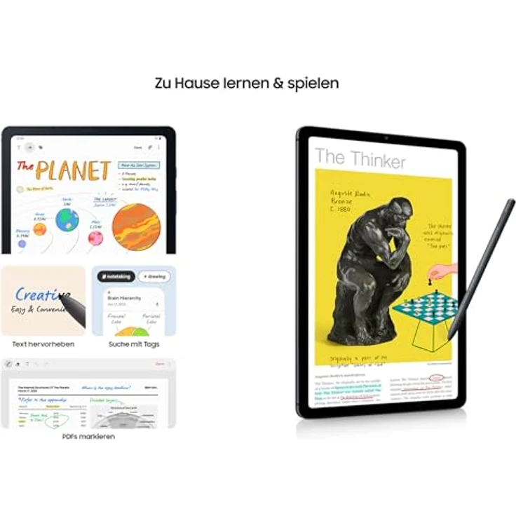 Samsung Galaxy Tab S6 Lite LTE Enterprise Edition, inklusive Stift, 10,4 Zoll Android Tablet, 128 GB, 7.040 mAh starker Akku, Business Tablet, Gray – Bild 5