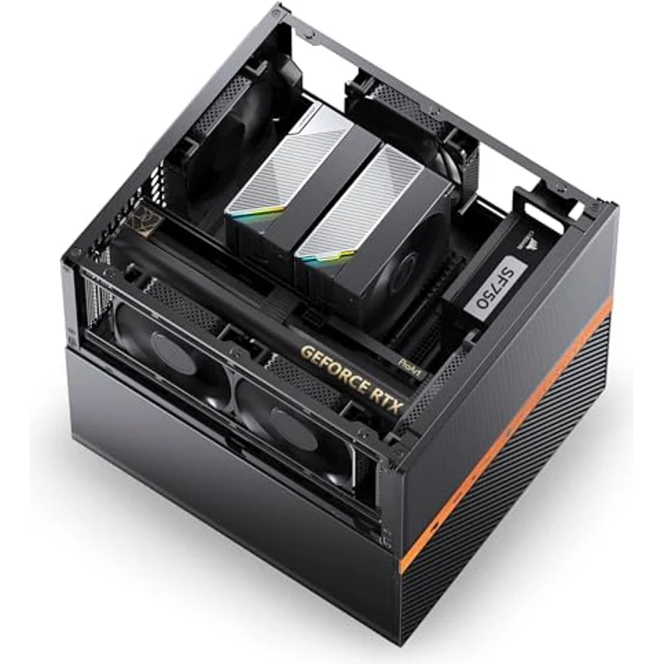 Jonsbo N6, Kompaktes Gaming-PC-Gehäuse für Heimserver und Power-User, Schwarz – Bild 4