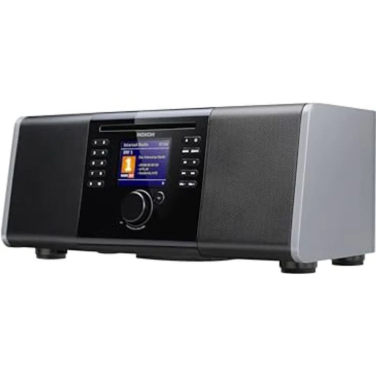 Noxon iRadio 600 CD Anthrazit - Schwarz Hochglanz - 2.1 Premium Soundsystem, Inetradio, DAB+, UKW