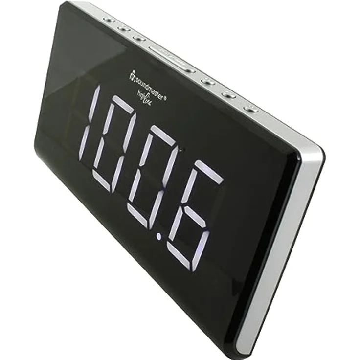 Soundmaster UR8400 Jumbo-LED-Alarm UKW-PLL Uhrenradio Radiowecker mit 2 Weckzeiten und dimmbaren Display – Bild 3