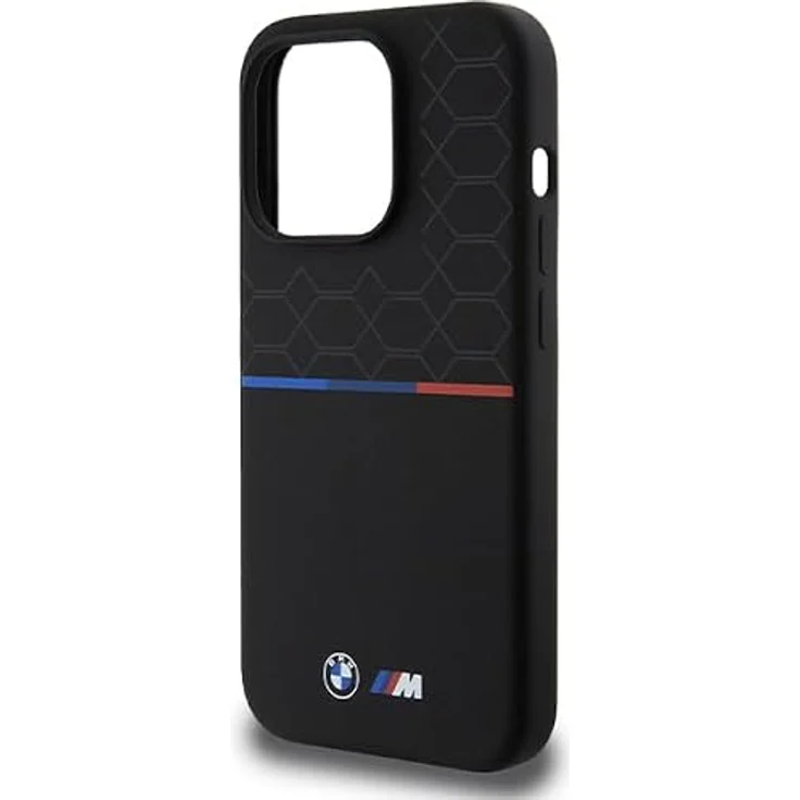 BMW M Silicone Pattern MagSafe Hülle für iPhone 15 Pro - schwarz, hochwertiger Schutz mit einzigartigem Design – Bild 6