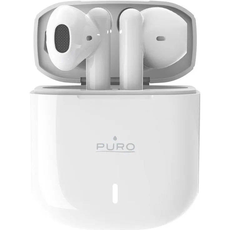 PURO Pod 3, Kabellose In-Ear Kopfhörer mit Bluetooth 5.0, Touch-Steuerung, integriertes Mikrofon, Weiß