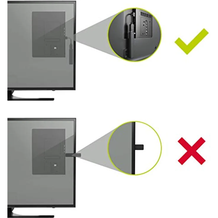 goobay 49979 HDMI Flex Adapter, kurzes Verlängerungskabel Stecker > Buchse zur Verlängerung & Anschluß von FireTV Stick, Chromecast, Roku, 0,20m – Bild 3