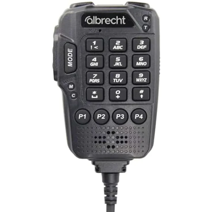 Albrecht Ansteck Sprach-Mikrofon für AE 5900 Mini SSB, multifunktional mit programmierbaren Tasten und LED-Anzeigen – Bild 1
