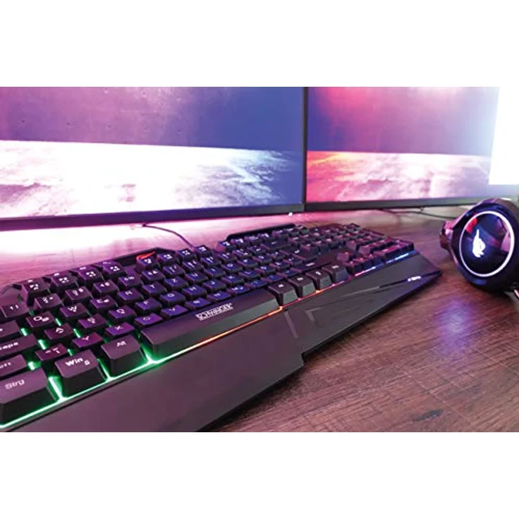 Schwaiger GT108, Gaming-Tastatur, USB, QWERTZ, Standard, mechanisch, schwarz (GT108) – Bild 5