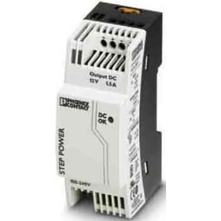 Phoenix Contact STEP-PS/1AC/12DC/1.5, Stromversorgung mit 12 V Ausgangsspannung, 1.5 A max. Ausgangsstrom, für Reiheneinbau