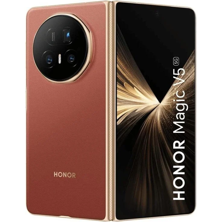 Honor Magic V5 (512 GB, Reddish Brown, 0.31", Dual SIM, 5G), Smartphone, Braun – Bild 1