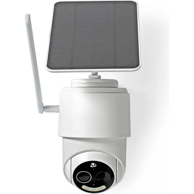 Nedis SmartLife Außenkamera 4G Full HD 1080p Pan tilt IP65 Cloud Storage (optional) / micro-SD, Netzwerkkamera, Weiss