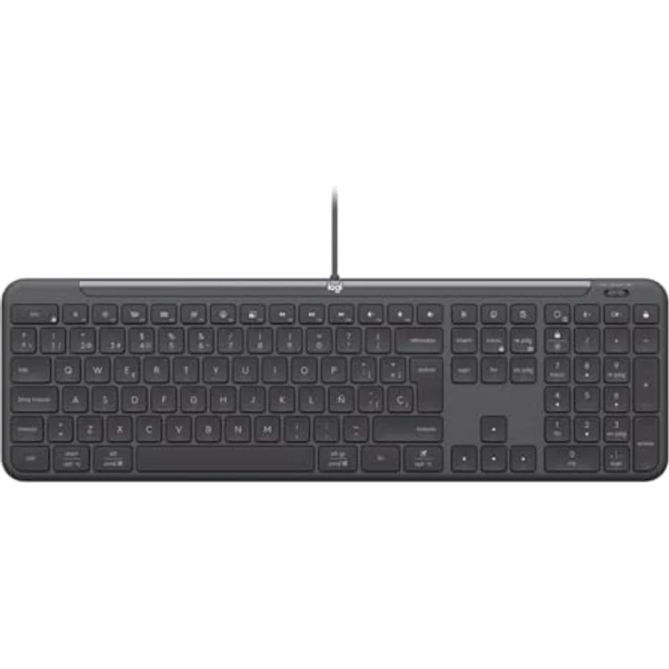 Logitech Signature Slim Wired Combo MK620, Tastatur- und Maus-Set, full size, USB-C, AZERTY, Französisch, Graphite – Bild 4