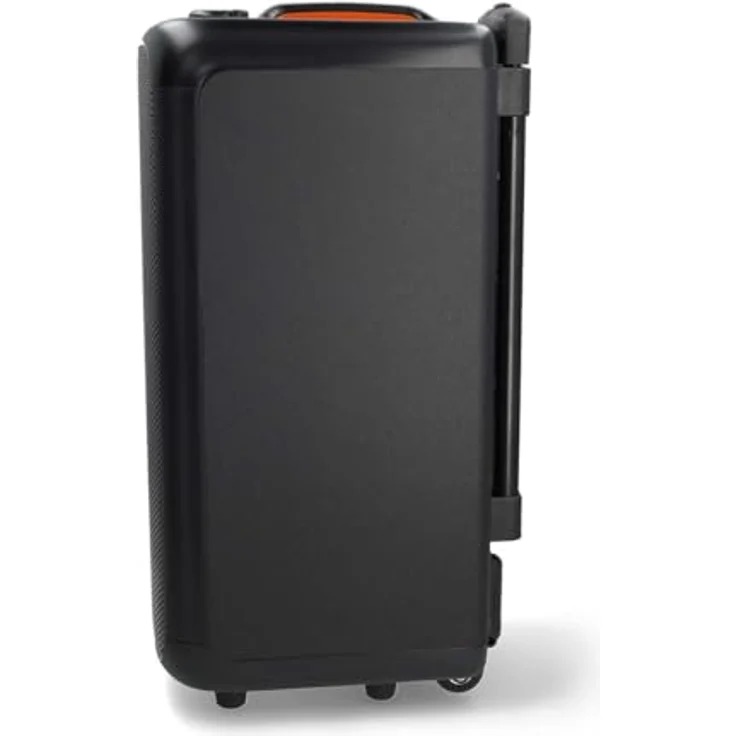 Nedis Bluetooth-Party-Lautsprecher - Tragbarer Bluetooth-Party-Trolley mit Partylicht, 5 Std Batteriespielzeit - Orange/Schwarz – Bild 5