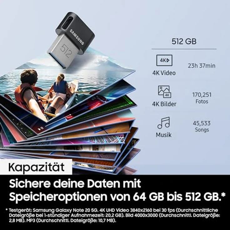 Samsung FIT Plus 256GB Typ-A 400 MB-s USB 3.1 Flash Drive (MUF-256AB-APC) – Bild 3