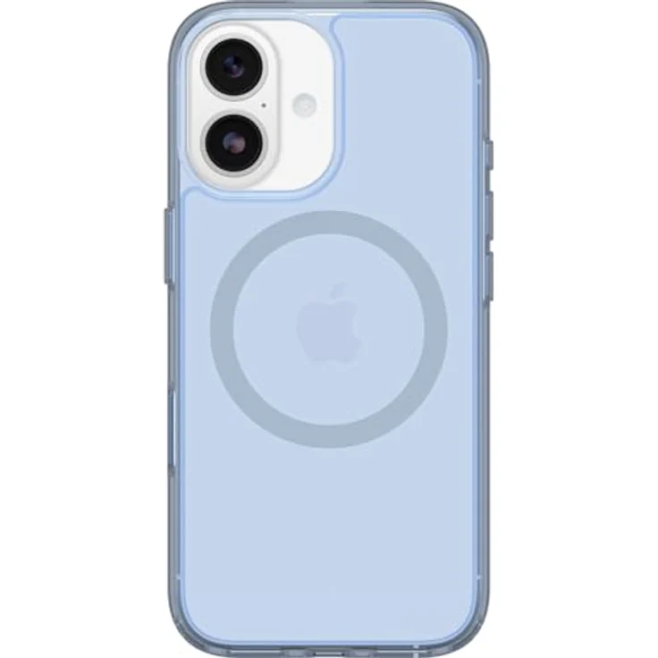 OtterBox Symmetry Series Clear MagSafe Hülle für iPhone 17, stoßfest und sturzsicher, 3X Militärstandard getestet, Transparent/Blau – Bild 2