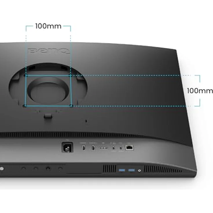 BenQ PD2770U 27 Zoll 4K-Monitor, 99% Adobe RGB/DCI-P3, 100% Rec. 709, Hardwarekalibrierung, USB-C 96W, KVM, höhenverstellbar - für Grafik- und Videobearbeitung – Bild 4