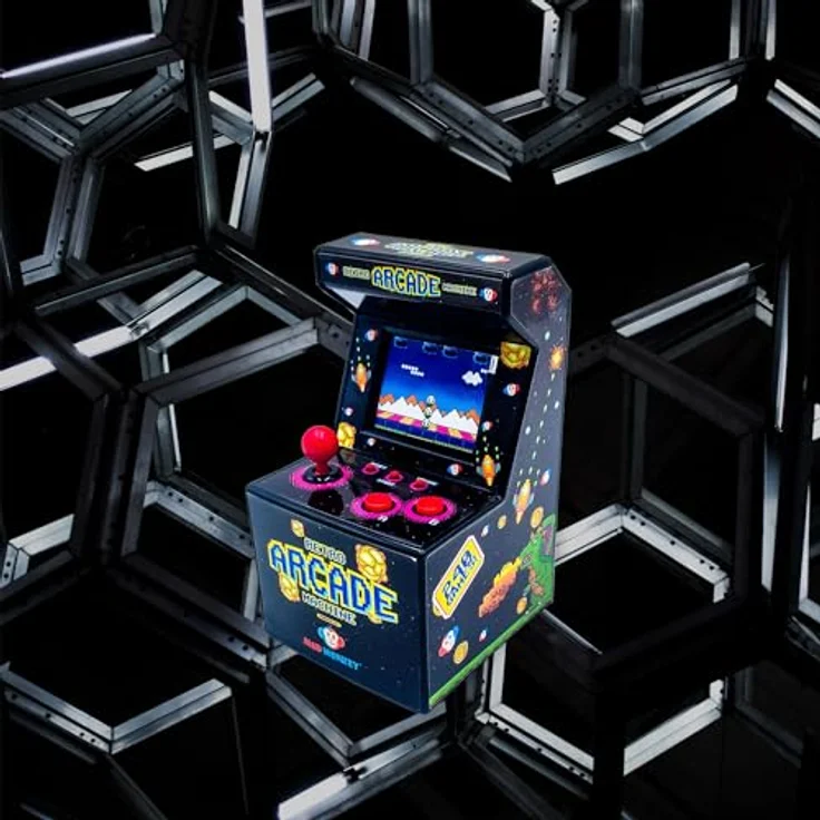 Mad Monkey Retro Mini Arcade Machine, 240x 8-Bit Spiele, 2,5 Zoll TFT Bildschirm – Bild 5