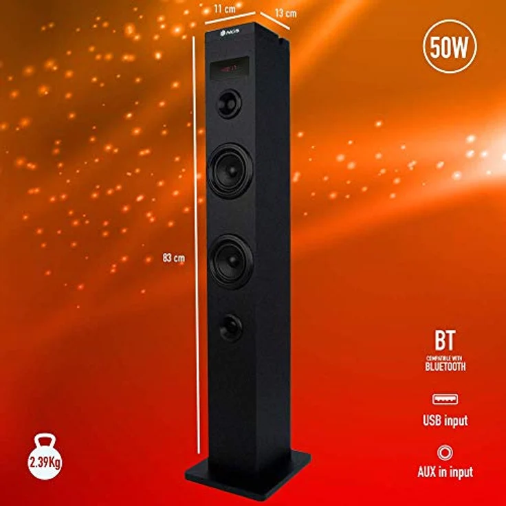 Lautsprecherturm NGS SKY CHARM 50W – Bild 2