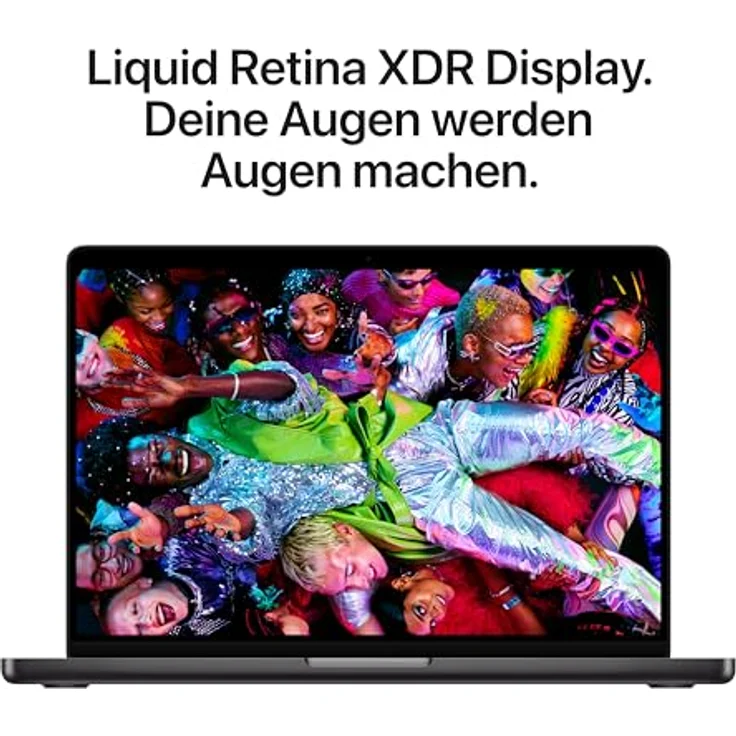 Apple MacBook Pro 14" (2025), M5 Chip, 10-Core CPU/GPU, 16GB RAM, 512GB SSD, Space Schwarz, ohne Netzteil – Bild 4