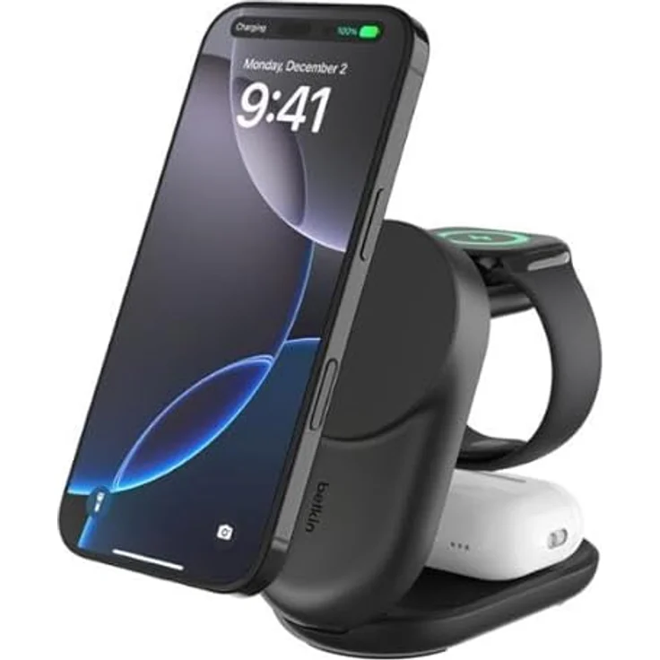 Belkin Ultracharge 25 Watt Qi2 Magneti, Wireless Charger mit 25 W Leistung, Schwarz – Bild 2
