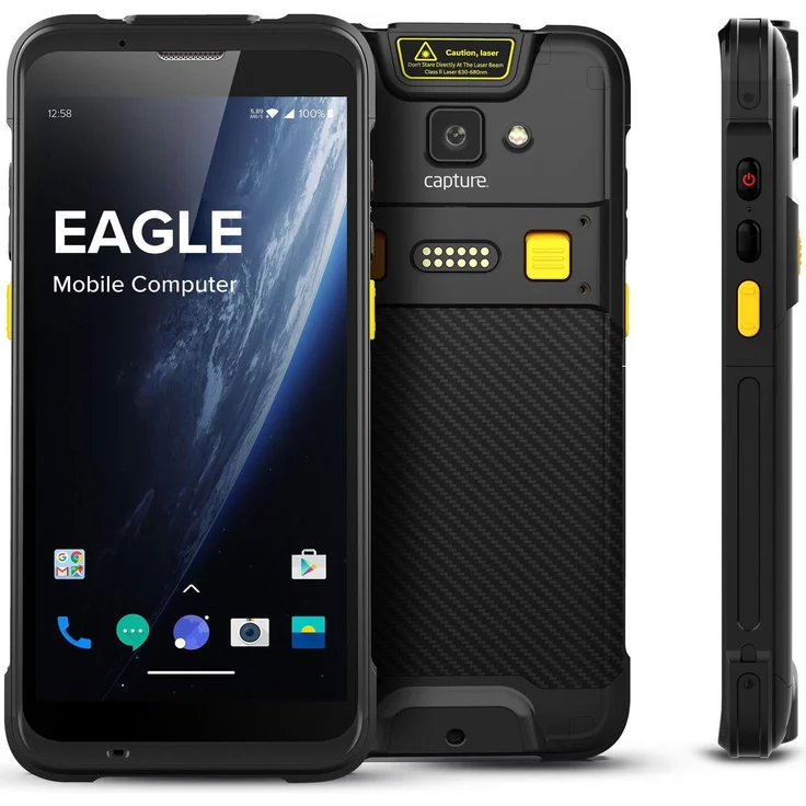 Capture Eagle 4G, Barcode-Scanner mit 5,5 Zoll Multitouch-Display, Android 11, IP65 Schutz, Schwarz