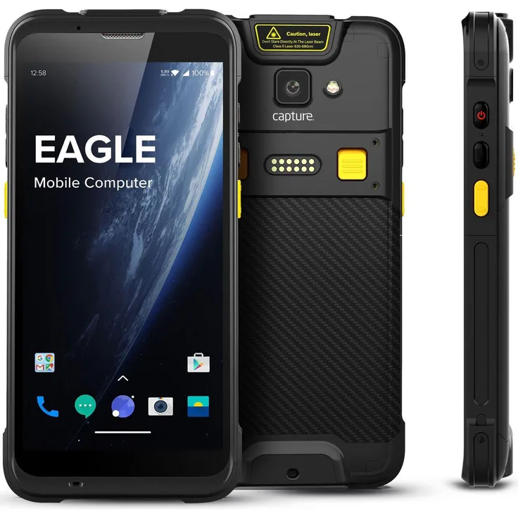 Capture Eagle 4G, Barcode-Scanner mit 5,5 Zoll Multitouch-Display, Android 11, IP65 Schutz, Schwarz