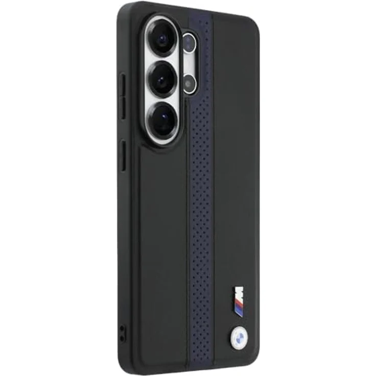 CG MOBILE BMW Perforierte Streifen Logo MagSafe Hülle für iPhone und Samsung Galaxy S26 Ultra, Kunstleder/PC/TPU, Blau – Bild 4