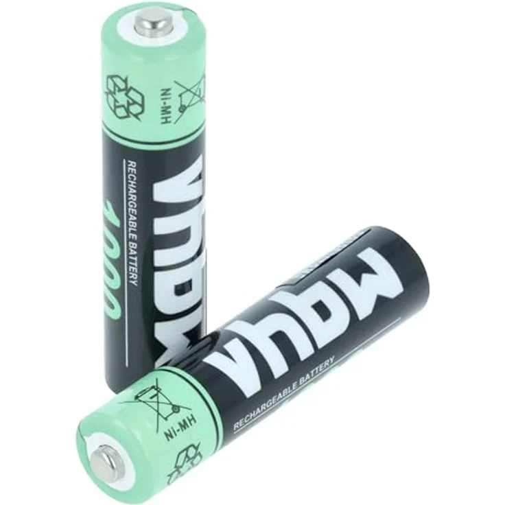 vhbw Akkus AAA, 2 Stück kompatibel mit Siemens Gigaset S820H, S850, S850A Go, S850HX - 1000 mAh, 1,2 V, NiMH – Bild 2