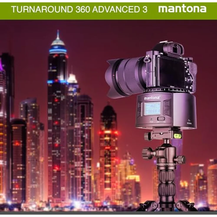 Mantona Turnaround 360 Advanced 3 - elektrischer Panoramakopf – Bild 2