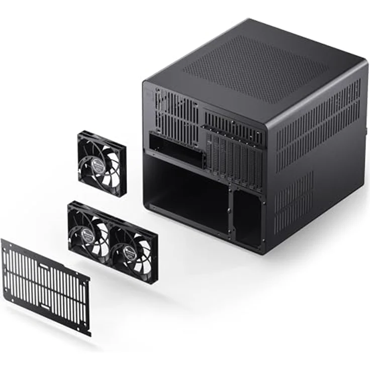 Jonsbo N5 NAS-Gehäuse, E-ATX - schwarz, für bis zu zwölf 3,5-Zoll-HDDs und vier 2,5-Zoll-SSDs – Bild 7