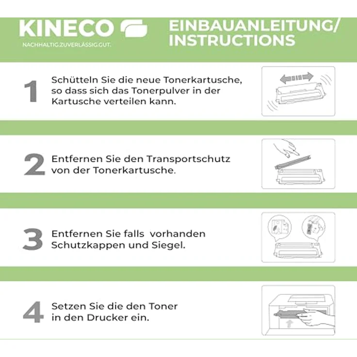 Kineco Toner TK-1260 Doppelpack, kompatibel für Kyocera ECOSYS PA4000wx/x Plus – Schwarz, 2x 10.000 Seiten, Premium Qualität – Bild 5