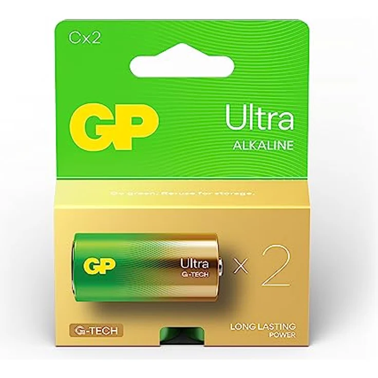 C Baby Batterie GP Alkaline Ultra 1,5V 2 Stück – Bild 2