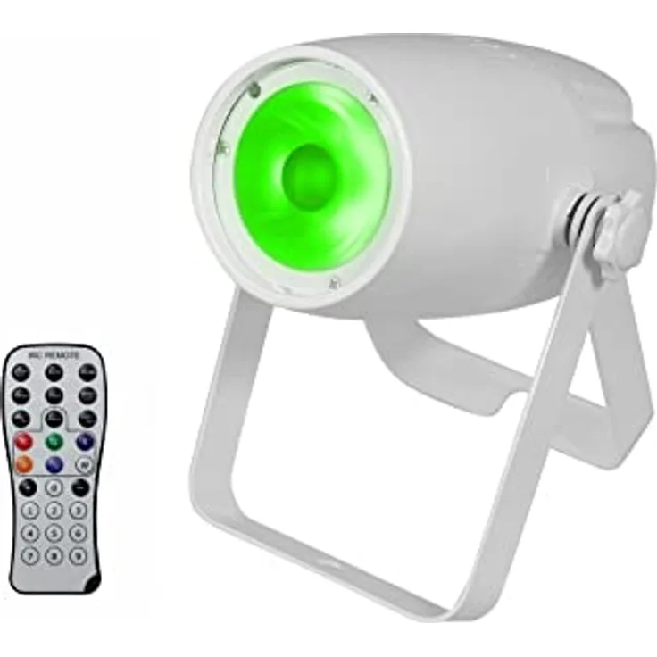 EUROLITE LED PST-10 QCL Spot ws | LED-Pinspot mit COB-LED und DMX-Steuerung sowie IR Fernbedienung