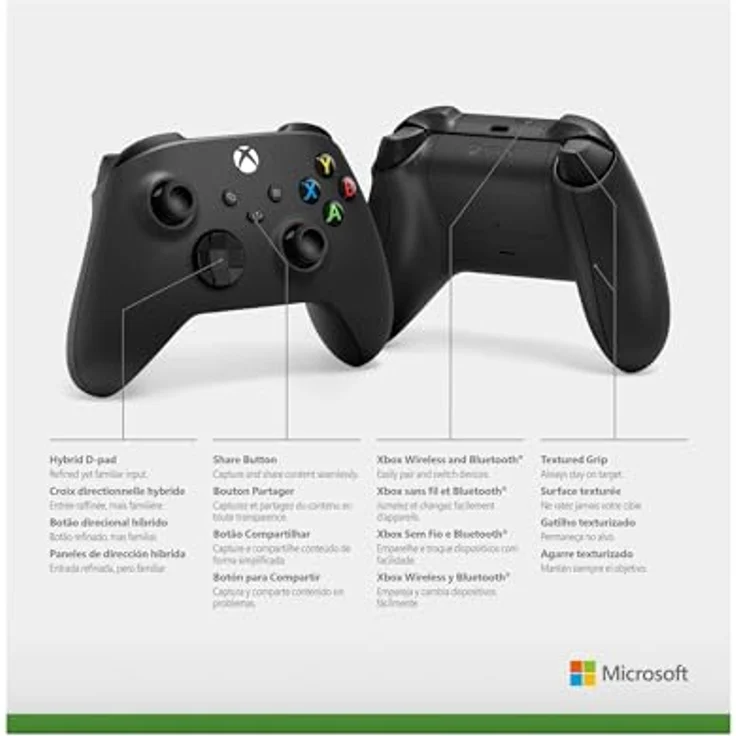 Microsoft Xbox Wireless Controller Black Bluetooth Gamepad, W128282021 (Black Bluetooth Gamepad Analogue/Digital Android, Pc, Xbox One, Xbox One S, Xbox One X, Xbox Series) – Bild 5