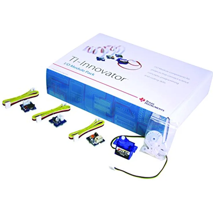 Texas Instruments ti-innovator stemmg/PWB/8L1 Pack Verlängerung E/S für Modul-Programmierung, Set mit Sensor-Licht, LED, Vibro-Motor und Stellantrieb