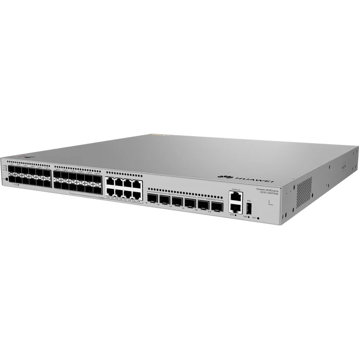 Huawei S530-24ST4XE, Netzwerk Switch mit 24xGE SFP Ports und 4x10GE SFP+ Ports, grau