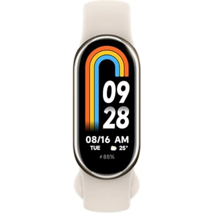 Xiaomi Smart Band 8 Fitness-Tracker, 1,62" AMOLED Display, 16 Tage Akkulaufzeit, 5ATM, SpO2 Tracking, Schlaf-und Pulsüberwachung, 150+ Trainings Modi, Schrittzähler, Champagne Gold – Bild 2