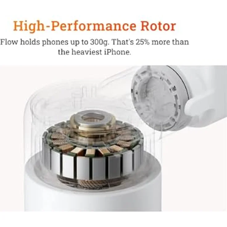 Insta360 Flow Creator Kit, KI-Tracking Gimbal für Smartphones mit 3-Achsen-Stabilisierung, grau – Bild 13