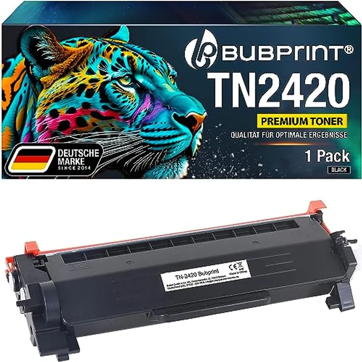 Bubprint XXL Toner kompatibel mit Brother TN-2420, schwarze Tonerkartusche, 6.000 Seiten Druckleistung