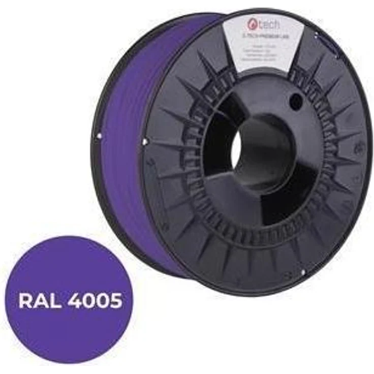 C-Tech PREMIUM LINE PETG Filament, 1.75 mm, 1000 g, modrofialová RAL4005, Blau, langlebig für 3D-Druck