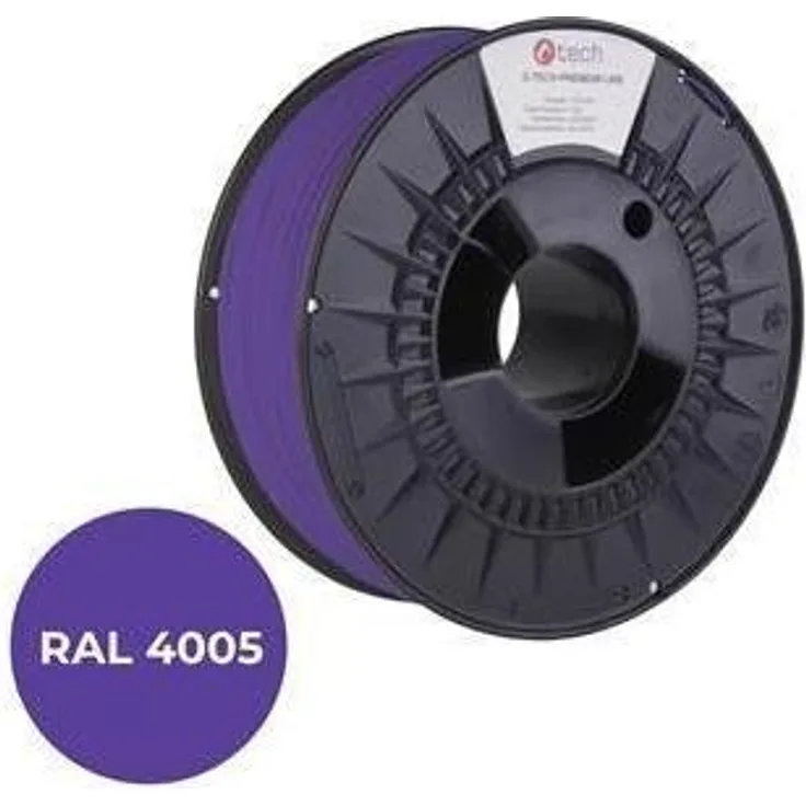 C-Tech PREMIUM LINE PETG Filament, 1.75 mm, 1000 g, modrofialová RAL4005, Blau, langlebig für 3D-Druck