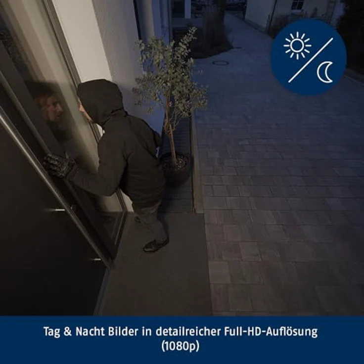 ABUS PPIC46520W, Kabellose WLAN IP Überwachungskamera mit LED-Außenleuchte und Gegensprechanlage, integrierte microSD-Karte, intelligente Bewegungserkennung, weiß – Bild 7