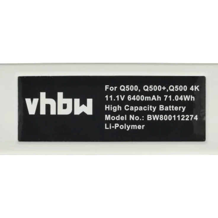 vhbw Akku für Yuneec Q500, Q500 4K, Q500+, Q500+ Pro, Q500+ Typhoon, Li-Polymer 6400 mAh (11,1 V), 2er Pack, weiß, leistungsstarker, wiederaufladbarer Drohnen-Akku – Bild 5