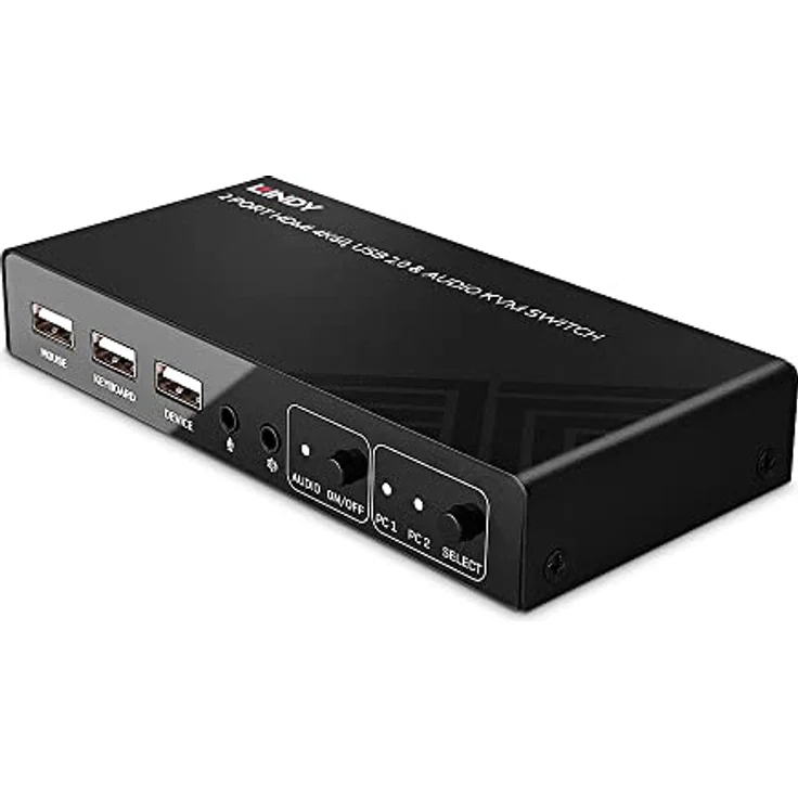 LINDY 32809 HDMI Switch und KVM 4K60, USB 2.0 und 2-Port Audio – Bild 5