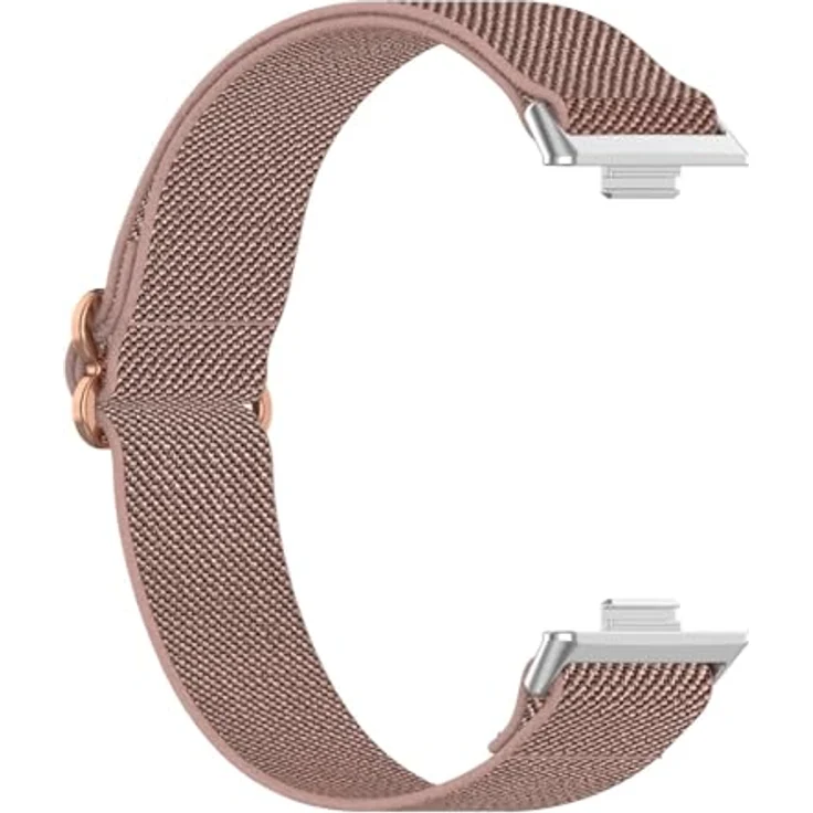 GIOPUEY Armband für Huawei Watch Fit 5/5 Pro/Fit 4/4 Pro/Fit 3, Geflochten aus Nylon, elastisch und atmungsaktiv, unisex, pink – Bild 3