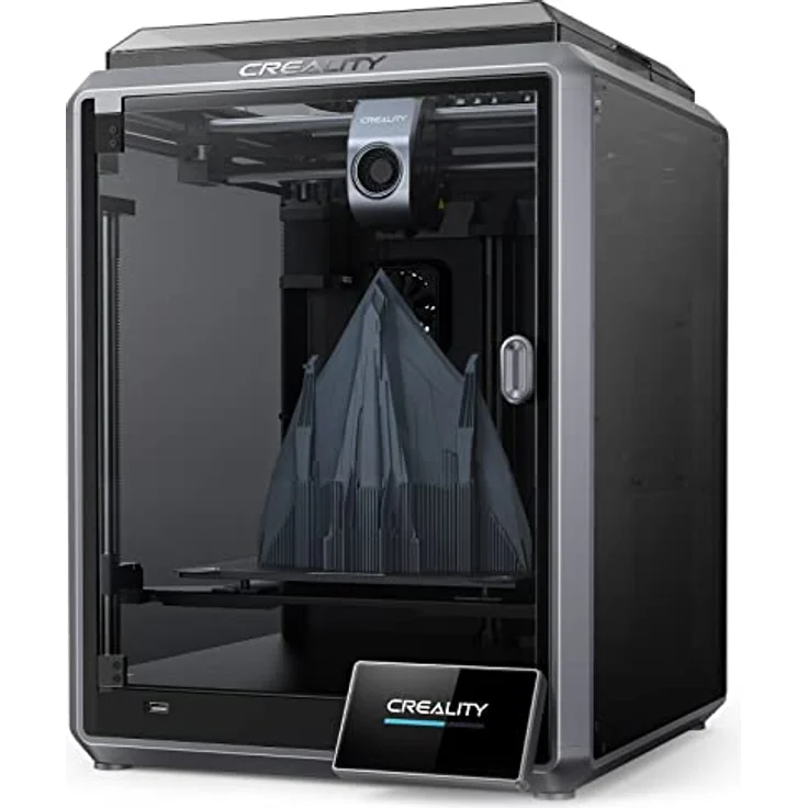 Creality Official K1 3D Drucker, 600 mm/s Druckgeschwindigkeit, Dual-Core 1,2 GHz CPU, 300°C Hochtemperatur-3D-Druckdüsen, LCD-Auto-Nivellierfunktion – Bild 1