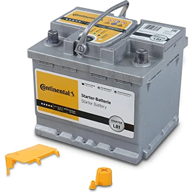 Continental Starterbatterie 50Ah 500A 12V SLI-Bleiakkumulator in B13 Bodenleistenausführung, 11,7 kg – Bild 3