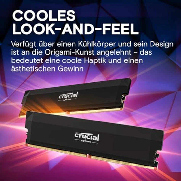 Crucial Pro DDR5 RAM 32GB Kit (2x16GB) 6000MHz CL36, Overclocking Edition, Intel XMP 3.0 / AMD Expo, PC Computer Arbeitsspeicher 32GB DDR5 - CP2K16G60C36U5B - Preisvergleich – Bild 5